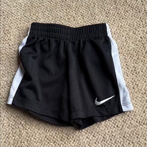 Nike Black Shorts with White Trim 24M